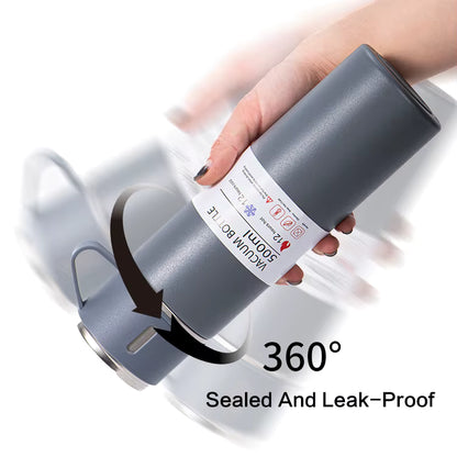 Edelstahl Thermosflasche Geschenk-Set, 500 ml Vakuumflasche, 2 Tassen (Kostenloser Versand)